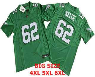 Mens Philadelphia Eagles #62 Jason Kelly Green FUSE Vapor Limited Throwback Jersey->->NFL Jersey